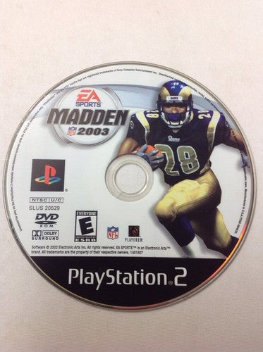 Madden 2003 for Playstation 2