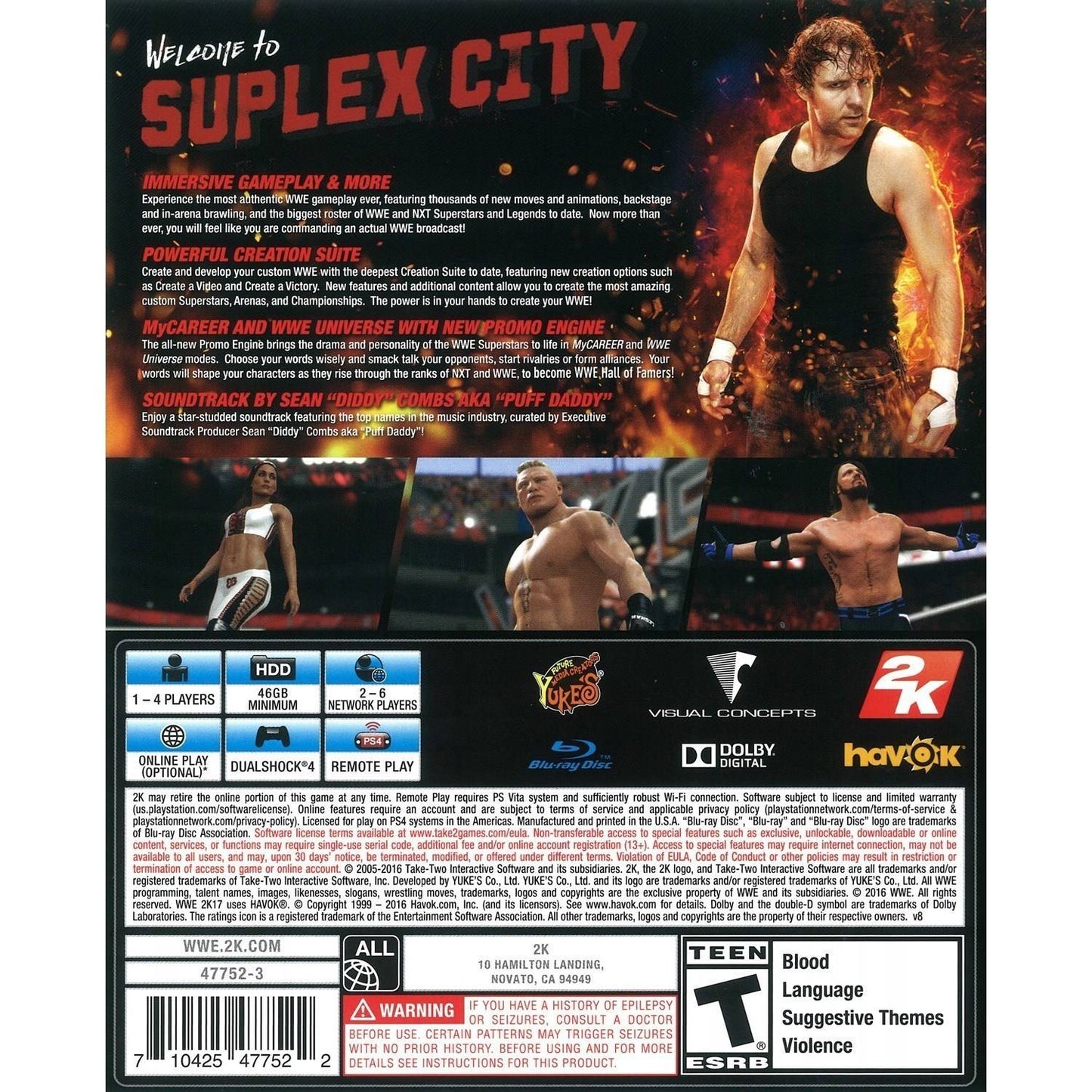 WWE 2K17 PS4 - Playstation 4