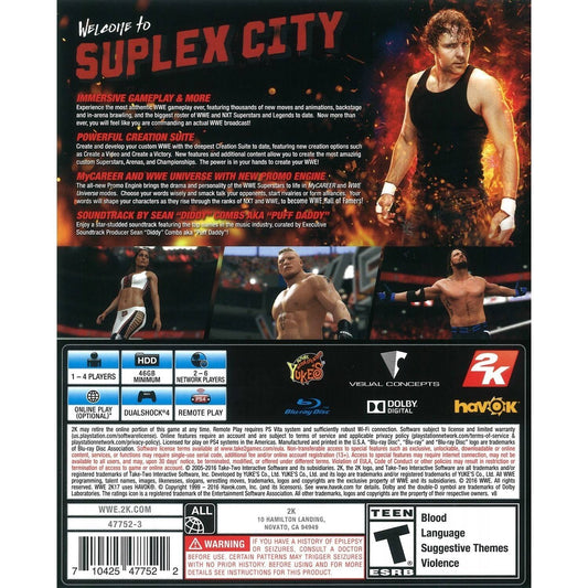WWE 2K17 PS4 - Playstation 4