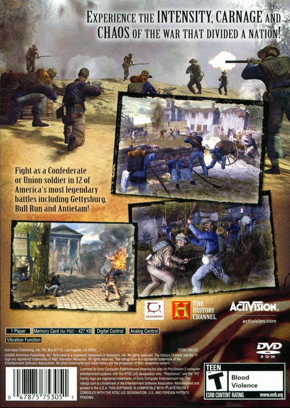 Activision Civil War: A Nation Divided - PlayStation 2
