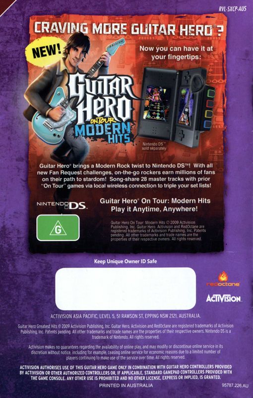 Guitar Hero: Smash Hits for Sony PlayStation 2