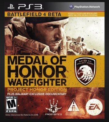 Medal of Honor Warfighter: Project Honor Ed. PS3