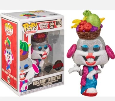 Looney Tunes Bugs Fruit Hat Diamond Glitter Pop! Vinyl
