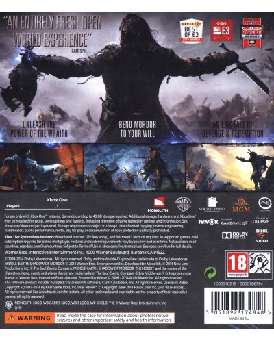 Middle Earth: Shadow of Mordor PS4
