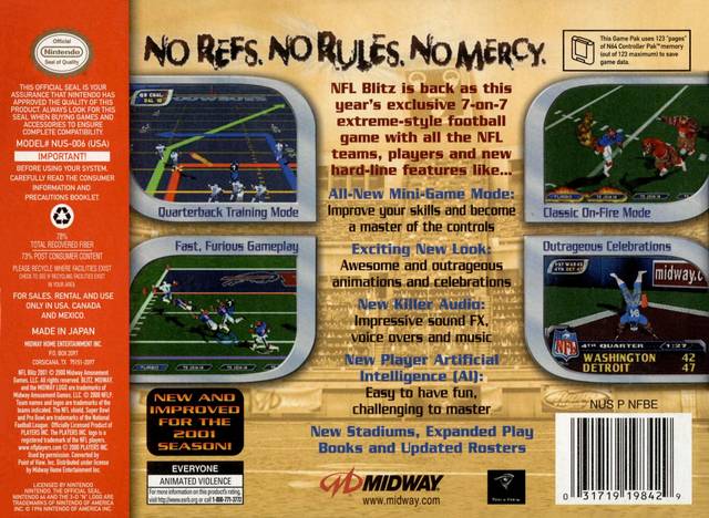 NFL Blitz 2001- Playstation