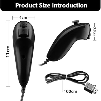 Nintendo Wii Nunchuk Controller - Wired Black