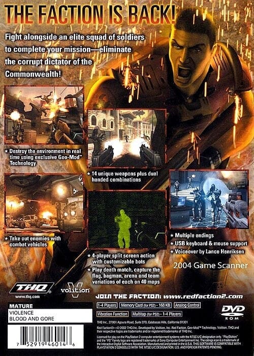 Red Faction for Playstation 2