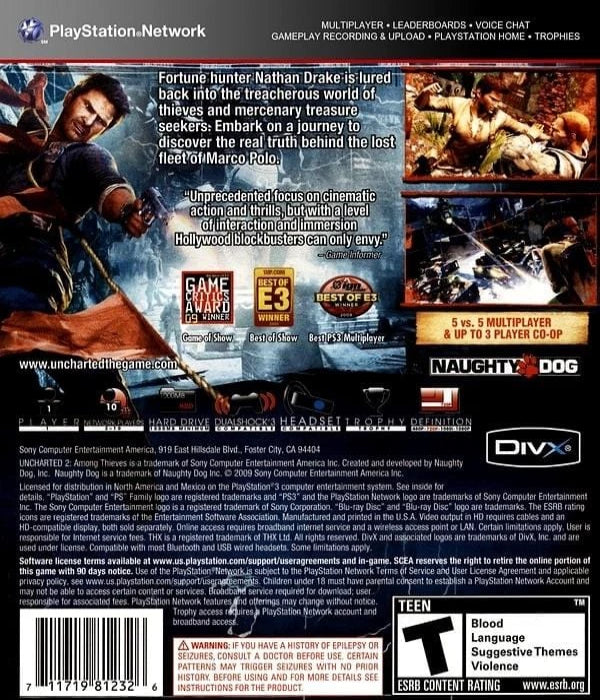 Uncharted 2: Among Thieves for PlayStation 3