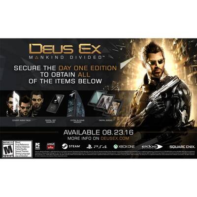 Deus Ex: Mankind Divided Day One Edition PS4