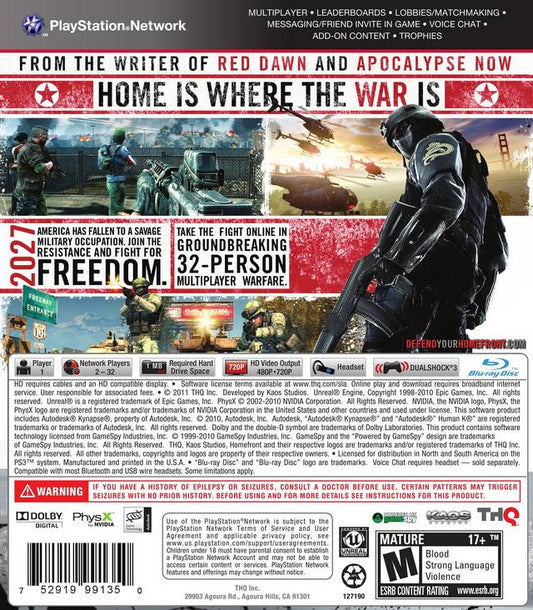 Homefront for PlayStation 3