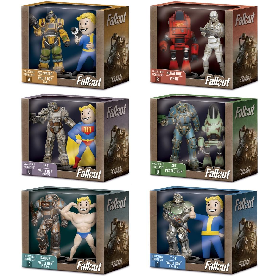Syndicate Collectibles Fallout Figures - Assorted Color, Pack of 2