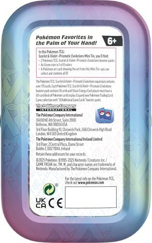 Pokemon Scarlet & Violet Prismatic Evolutions Mini Tin - Sylveon
