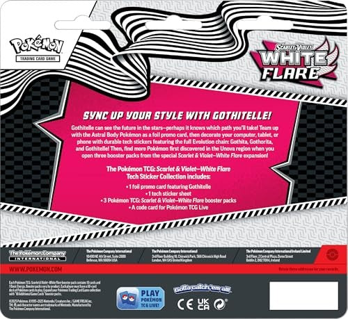 Pokémon Scarlet & Violet White Flare Tech Sticker Collection Pack of 1