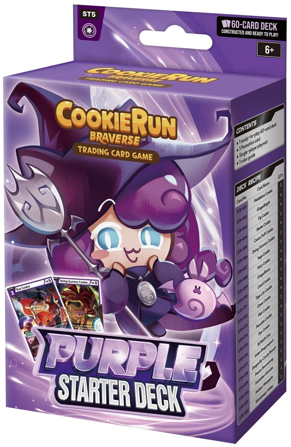 FYE CookieRun Braverse Brave Beginning Starter Deck - Purple