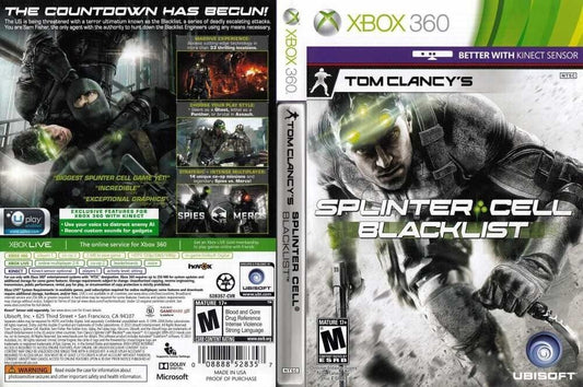 Microsoft Splinter Cell Blacklist Xbox 360