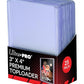 Ultra Pro 3x4 Clear Card Sleeve Toploaders, 25-Count