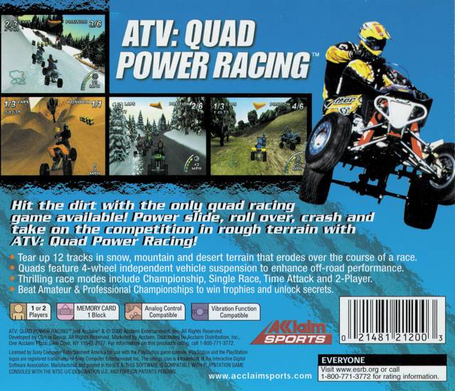 ATV: Quad Power Racing PSX