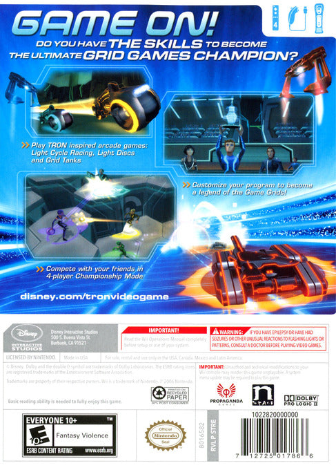 TRON: Evolution Battle Grids - Nintendo Wii