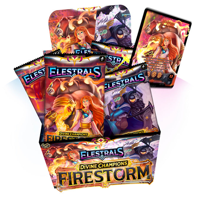 Elestrals TCG - Divine Champions: Firestorm - Blister Pack with Vipyro Promo