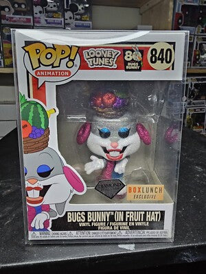 Looney Tunes Bugs Fruit Hat Diamond Glitter Pop! Vinyl