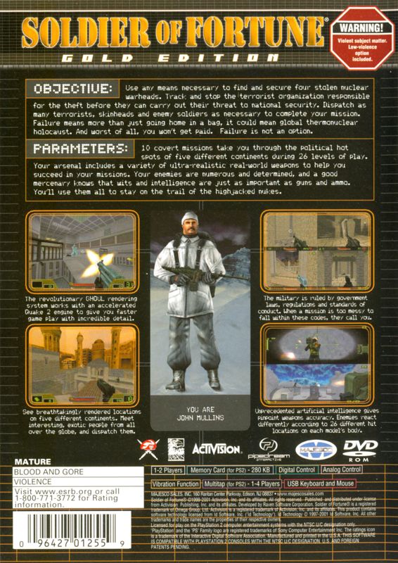 Soldier of Fortune - PlayStation 2