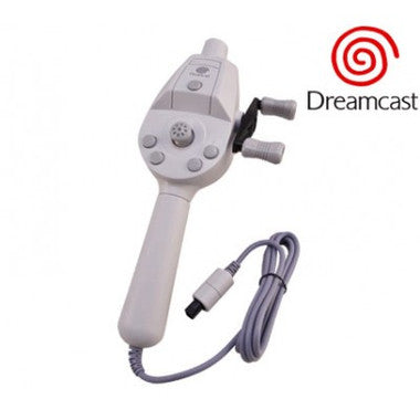 Sega Dreamcast Fishing Controller - Wired, 4 Buttons, White