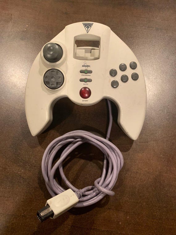 Sega Dreamcast Fishing Controller - Wired, 4 Buttons, White