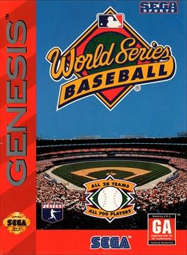 Sega Genesis World Series Baseball Video Game