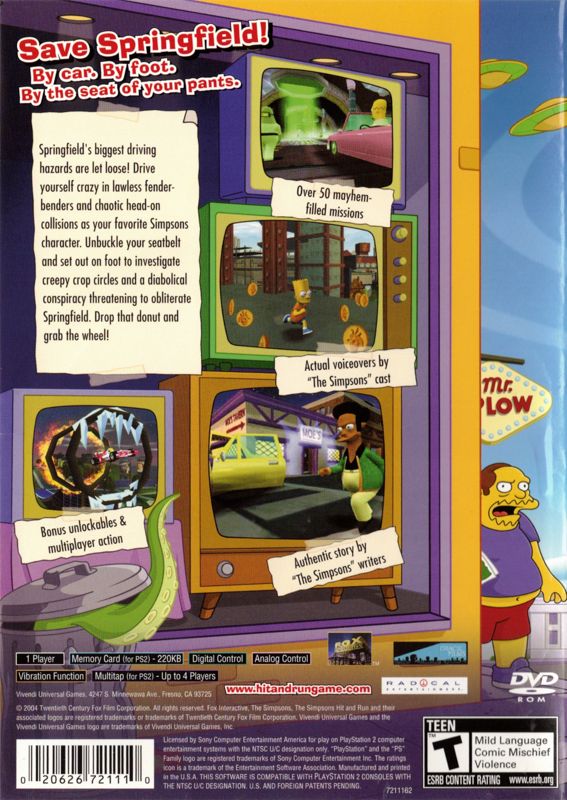 The Simpsons Hit & Run PlayStation 2