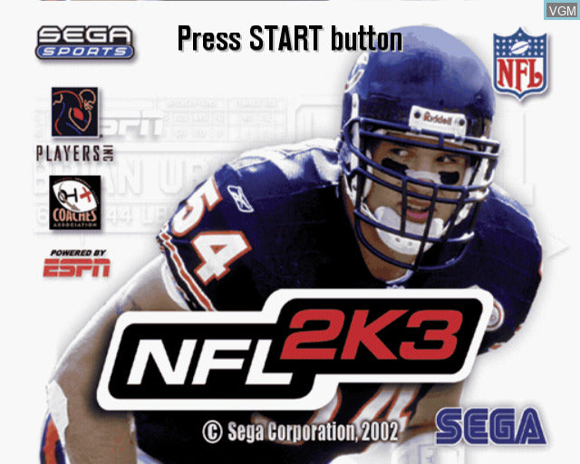 NFL 2K3 for PlayStation 2