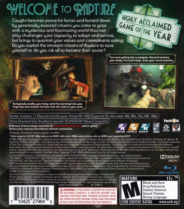 BioShock The Collection - PlayStation 4
