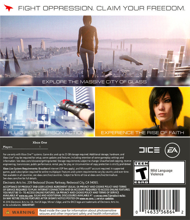 Electronic Arts Mirror's Edge for Xbox 360